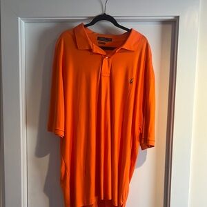 Polo by Ralph Lauren Men's Orange Polo Shirt